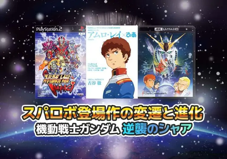 スパロボ登場作品の変遷と進化 機動戦士ガンダム 逆襲のシャア キャラゲッ