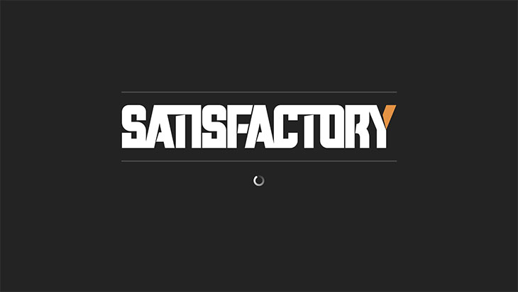 Satisfactoryのスタート画面のロード